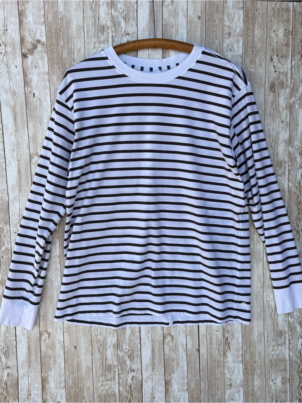 Lululemon All Yours Long Sleeve Striped Shirt